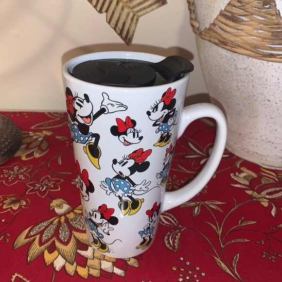 Disney Other - Disney‎ Minnie Mouse Coffee Mug with lid.  No scratches chips or cracks.